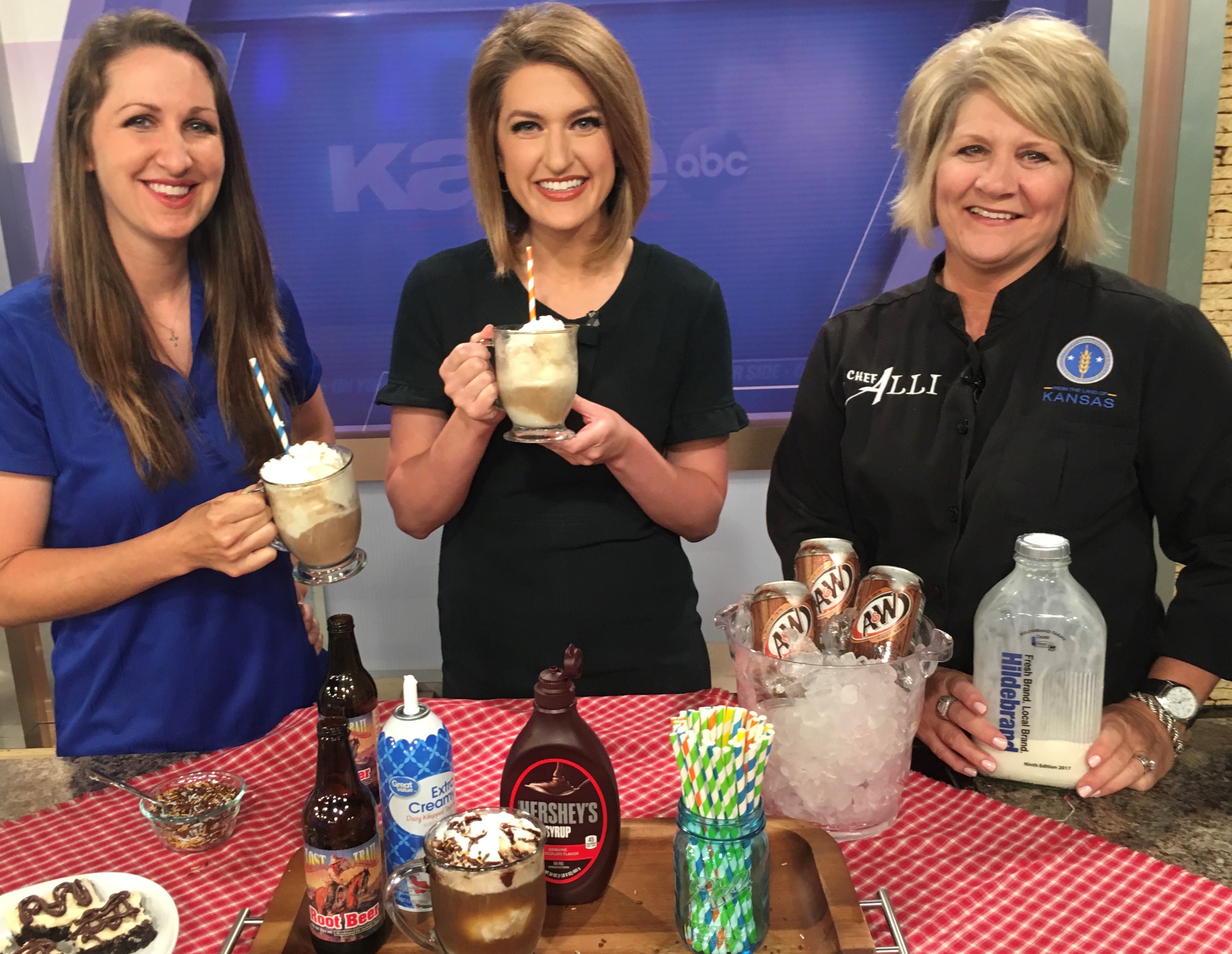 Root Beer Floats with Hildebrand Farms Dairy on KAKE News